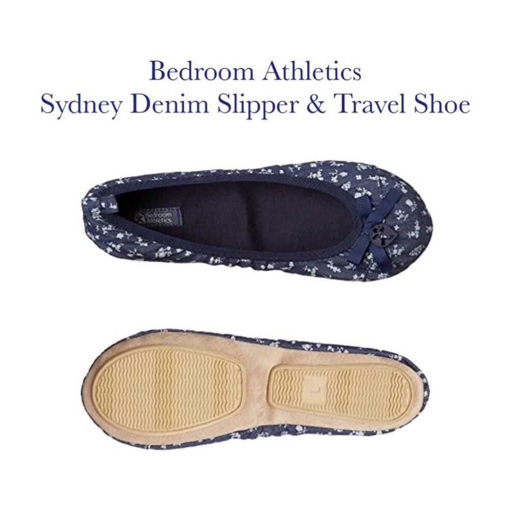 Bedroom Athletics Slipper & Travel Shoe. NWT.